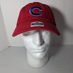 New - Mens Fan Favorite Chicago Cubs Adjustable Clasp Back Hat Red